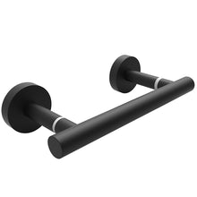 Load image into Gallery viewer, Double Post Pivoting Toilet Paper Holder Matte Black 71710-B
