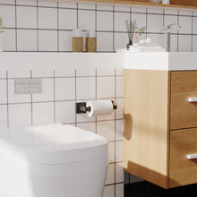 Load image into Gallery viewer, Double Post Pivoting Toilet Paper Holder Matte Black 87010C-B
